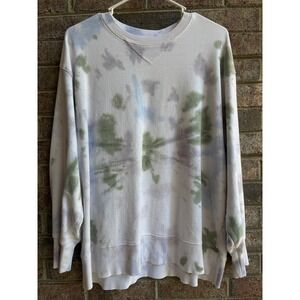 J.Crew‎ Rivet & Thread Tie Dye Sweatshirt Cotton Crewneck Small
